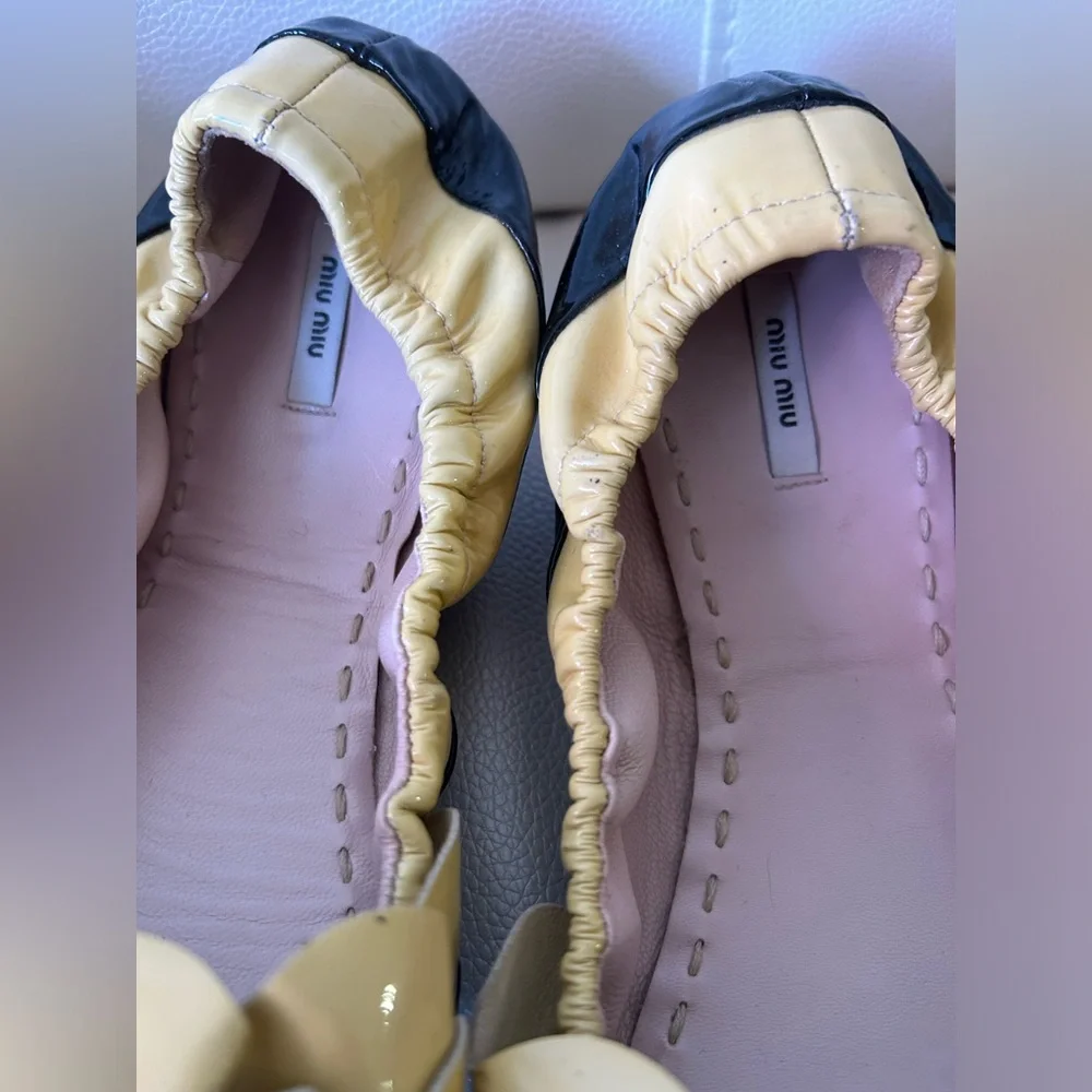 Miu Miu Patent leather ballet flats - size 37.5 - Picture 3 of 7